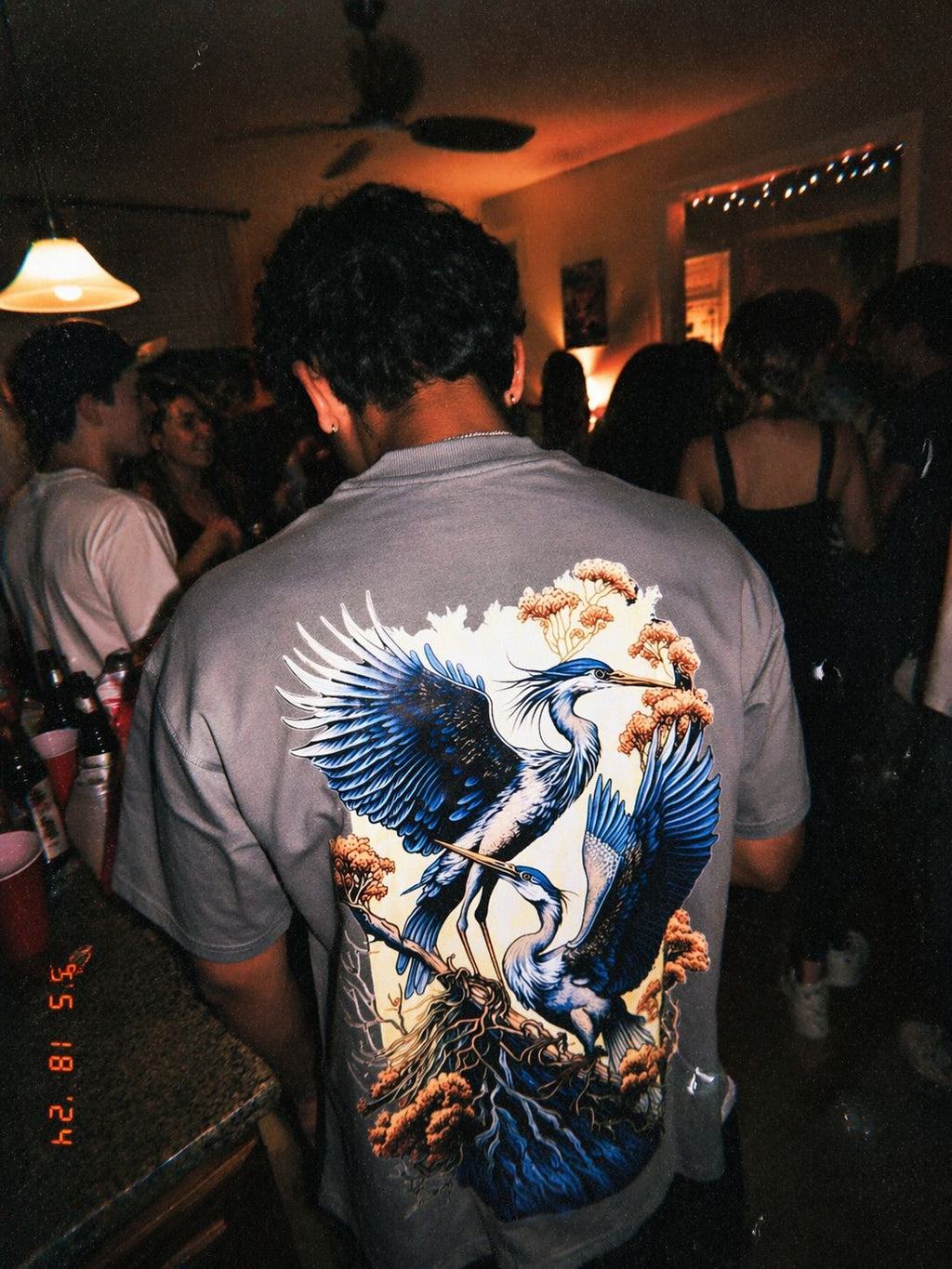 JASMAH  “Ethereal Crane” Oversized Tee