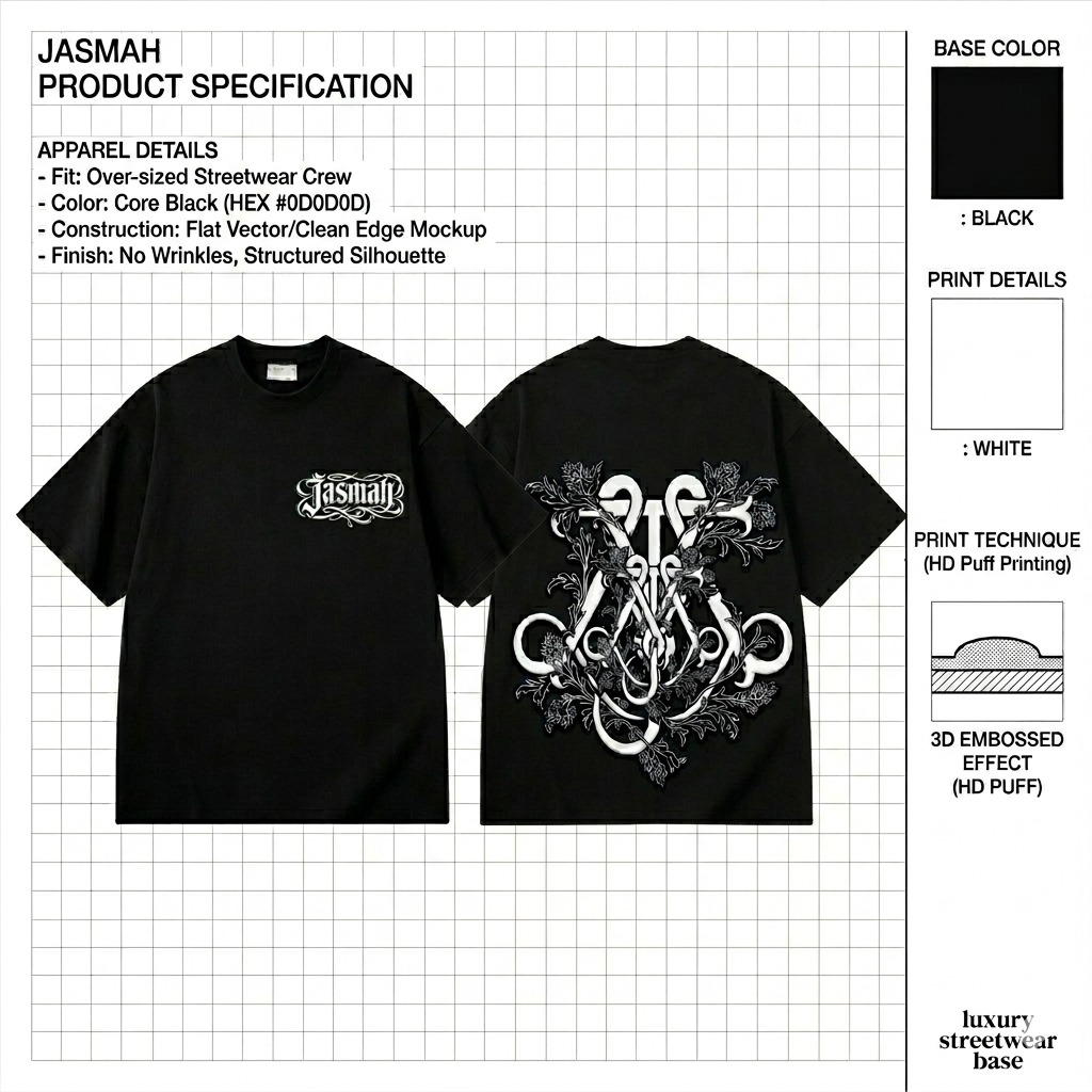 JASMAH Oversize Obsidian Tee