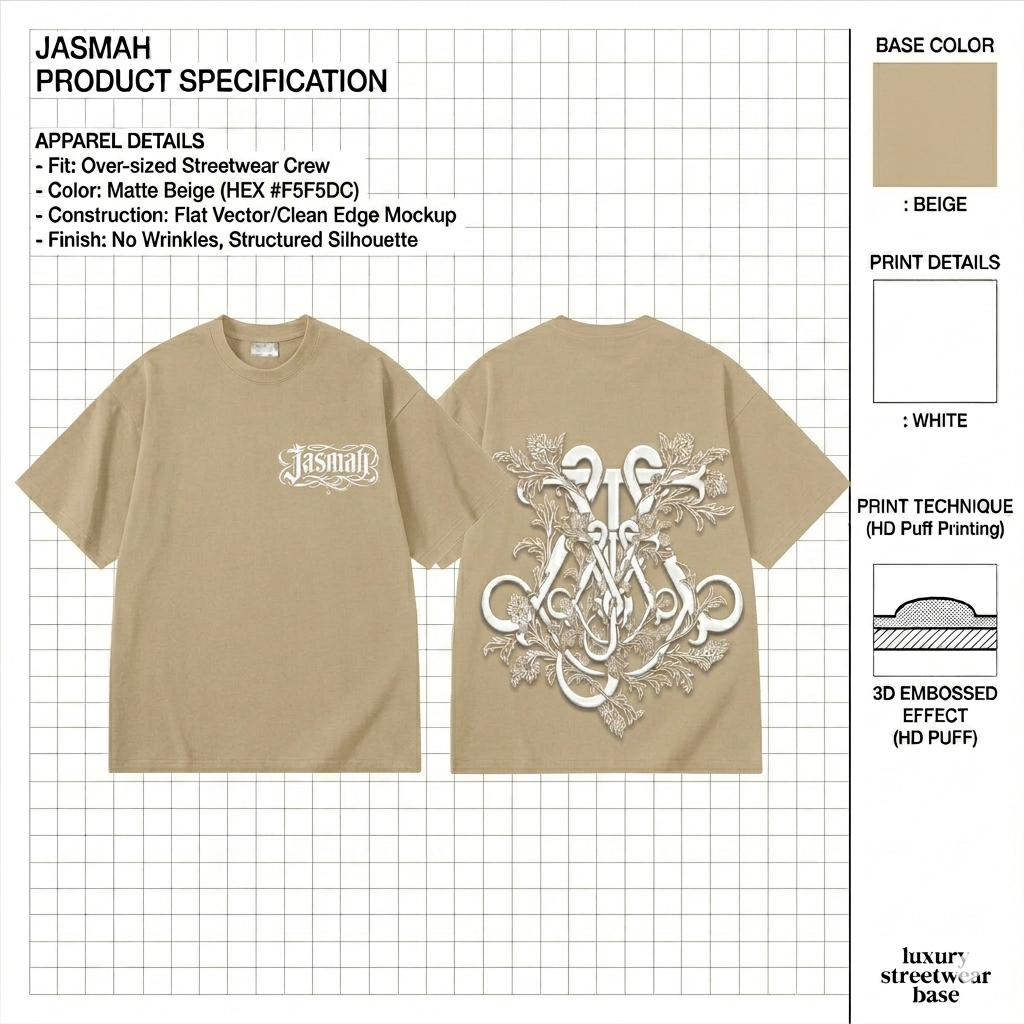 JASMAH Oversize Obsidian Tee